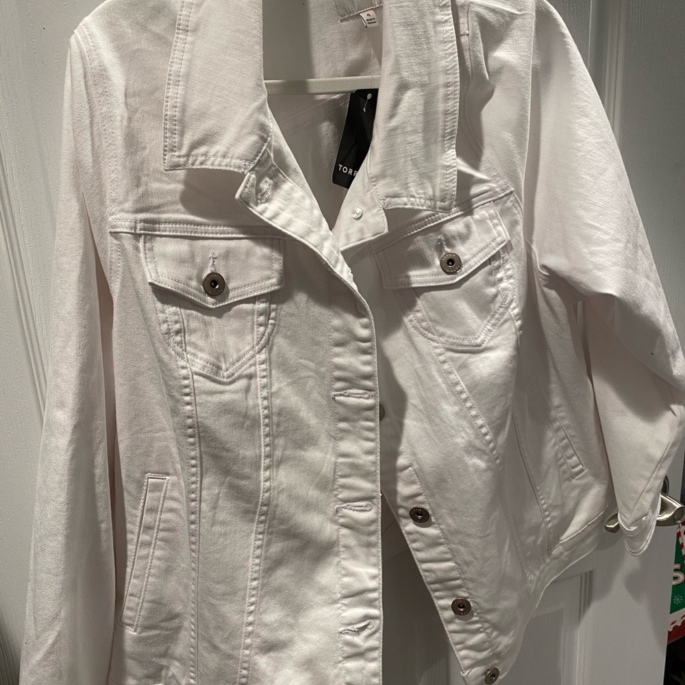 Torrid white jean jacket